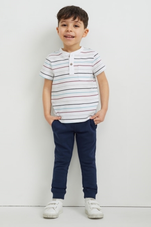 C&A Multipack Of 2 Joggers Hosen Jungen Dunkelblau | RZWHD-7081