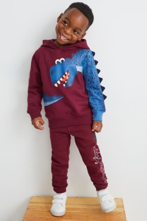 C&A Multipack Of 2 Joggers Hosen Jungen Bordeaux | WCNHR-5314