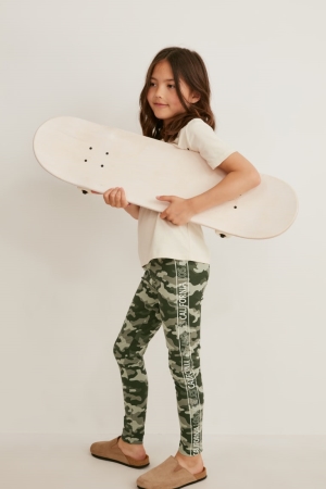 C&A Multipack Of 2 Leggings Hosen Mädchen Camouflage | XVTPA-6524