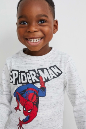 C&A Multipack Of 2 Marvel Long Sleeve Oberteile Jungen Dunkelblau | QKDSY-9861