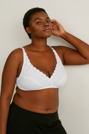 C&A Multipack Of 2 Non-wired Bra Unterwäsche Damen Weiß | ENGTV-8972