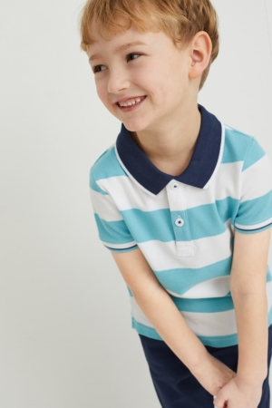 C&A Multipack Of 2 Polo Hemd Jungen Dunkelblau | YGMXB-0792