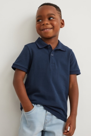 C&A Multipack Of 2 Polo Hemd Jungen Dunkelblau | YQIRZ-0942
