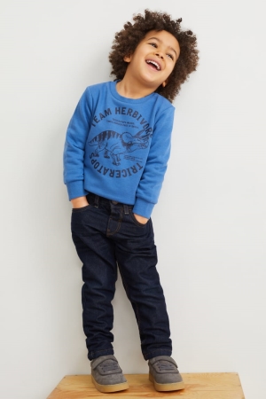 C&A Multipack Of 2 Slim Thermal Jeans Jungen Blau Dunkelblau | DCJOI-9532
