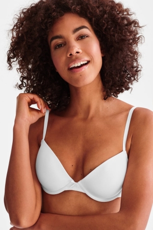 C&A Multipack Of 2 Underwire Bra Demi Organic Baumwoll Unterwäsche Damen Schwarz Weiß | LFSTY-1243