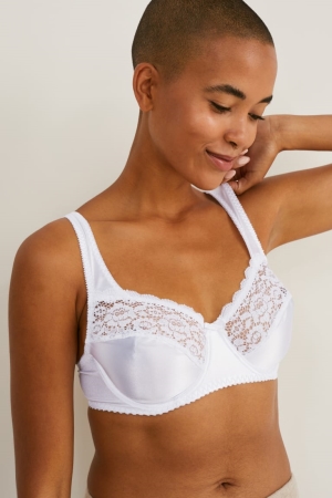 C&A Multipack Of 2 Underwire Bra Lycra® Unterwäsche Damen Weiß | BQCVE-5638