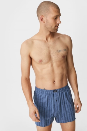 C&A Multipack Of 3 Boxer Organic Baumwoll Unterwäsche Herren Dunkelgrau Hellgrau | YAKMN-8693