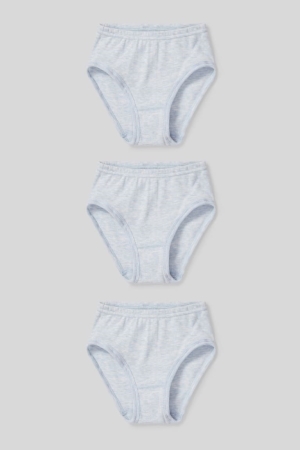 C&A Multipack Of 3 Briefs Organic Baumwoll Unterwäsche Mädchen Hellblau | KOACY-8532