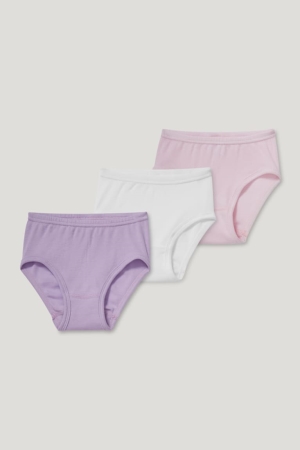 C&A Multipack Of 3 Briefs Organic Baumwoll Unterwäsche Mädchen Rosa | ZCLGO-5673