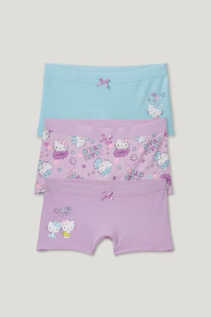 C&A Multipack Of 3 Hello Kitty Organic Baumwoll Unterwäsche Mädchen Rosa Türkis | ZWSTG-6759