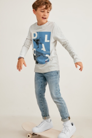 C&A Multipack Of 3 Long Sleeve Oberteile Jungen Dunkelblau | XRWAK-5326