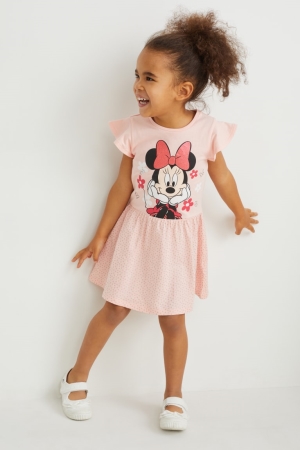C&A Multipack Of 3 Minnie Mouse Kleider Mädchen Weiß Rosa | UPSBF-4876