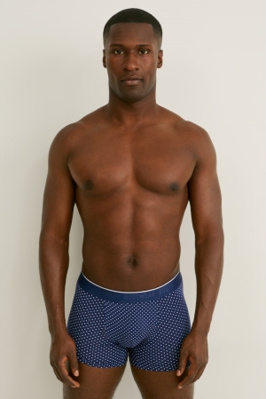 C&A Multipack Of 3 Trunks Flex Lycra® Unterwäsche Herren Dunkelblau | XYMUL-4637