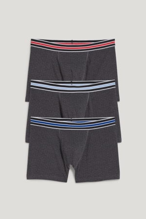 C&A Multipack Of 3 Trunks Organic Baumwoll Lycra® Unterwäsche Herren Schwarz | KJZRL-6245
