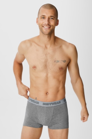 C&A Multipack Of 3 Trunks Organic Baumwoll Lycra® Unterwäsche Herren Weiß Schwarz | VWZTL-8459