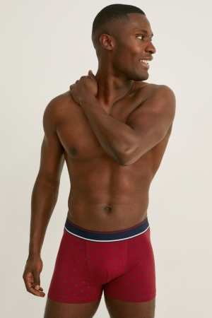 C&A Multipack Of 5 Trunks Lycra® Unterwäsche Herren Bordeaux | VCQBU-6930