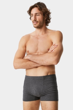 C&A Multipack Of 5 Trunks Organic Baumwoll Lycra® Unterwäsche Herren Schwarz Grau | AFRVC-5740
