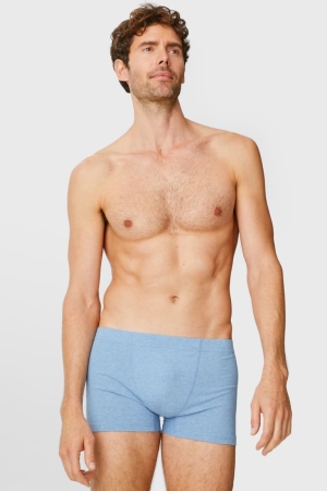 C&A Multipack Of 5 Trunks Organic Baumwoll Lycra® Unterwäsche Herren Blau | JHIKB-7958