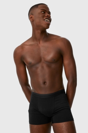 C&A Multipack Of 5 Trunks Organic Baumwoll Lycra® Unterwäsche Herren Schwarz | RQCOV-9806