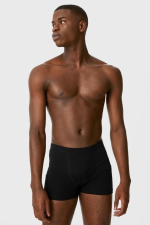 C&A Multipack Of 5 Trunks Organic Baumwoll Lycra® Unterwäsche Herren Schwarz | WAIUV-0467