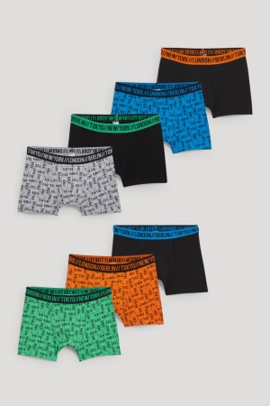 C&A Multipack Of 7 Boxer Unterwäsche Jungen Schwarz | WEMPR-9352