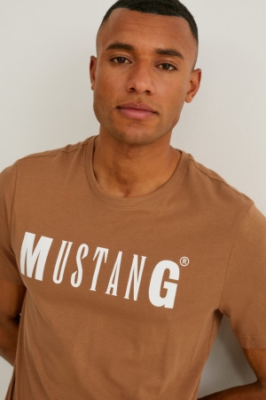 C&A Mustang T-shirts Herren Braun | LZSQE-3640
