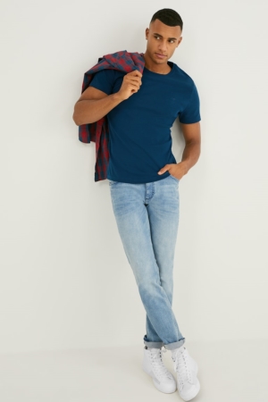 C&A Mustang T-shirts Herren Dunkelblau | LFGVK-9320
