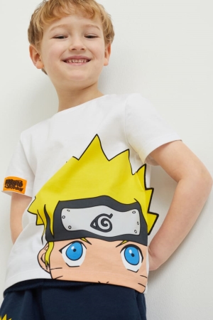C&A Naruto Sleeve T-shirts Jungen Weiß | KRQJB-3521