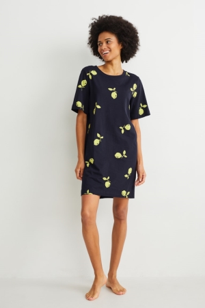 C&A Night Nachtwäsche Damen Dunkelblau | MNIYL-9715