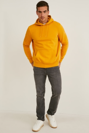 C&A Organic Baumwoll Sweatshirts Herren Hellorange | HYWNM-8301