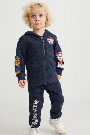 C&A Paw Patrol Set Zip-through And Joggers 2 Piece Hosen Jungen Dunkelblau | IJUTG-3406