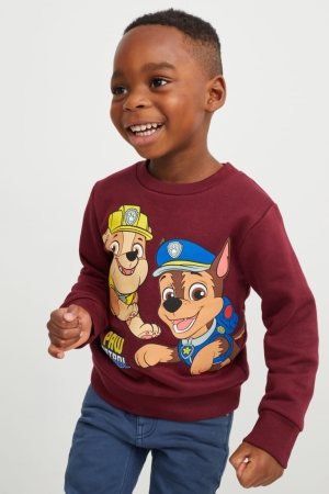 C&A Paw Patrol Sweatshirts Mädchen Bordeaux | FYASD-7839