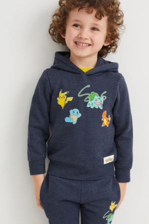 C&A Pokémon Hoodie Mädchen Dunkelblau | KQGLY-3571
