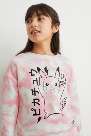 C&A Pokémon Sweatshirts Mädchen Rosa | CHNTQ-1670