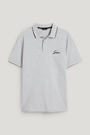 C&A Polo Hemd Herren Hellgrau | VMAOF-1308