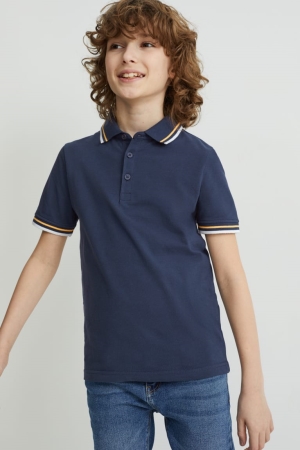 C&A Polo Hemd Jungen Dunkelblau | KWTVZ-4362