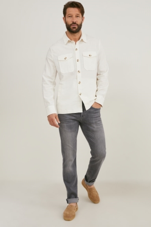 C&A Premium Slim Recycled Jeans Herren Grau | GVIJH-7234