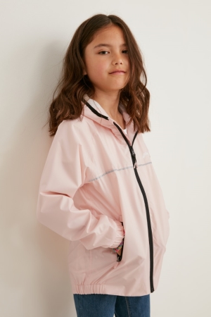 C&A Rain With Hood Jacke Mädchen Rosa | HLOTB-4192