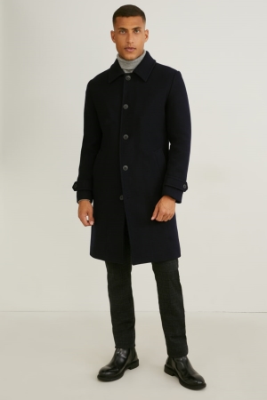 C&A Recycled Mäntel Herren Schwarz | LNDFZ-3274