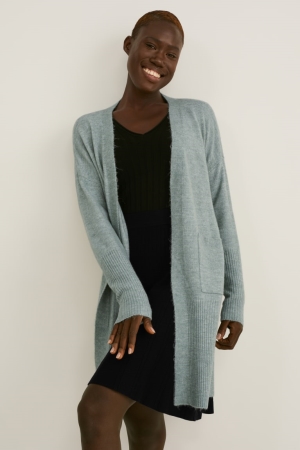 C&A Recycled Strickjacke Damen Mintfarben Grün | FAQBL-8509
