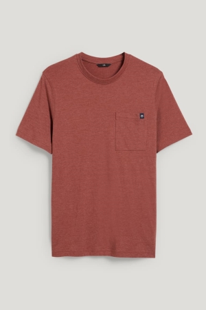 C&A Recycled T-shirts Herren Braun | GRHNM-2698