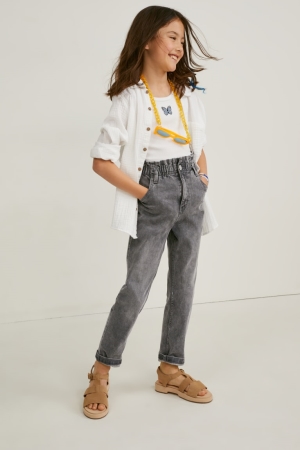 C&A Regular Jeans Mädchen Blau Grau | XEHKA-8931