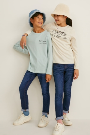 C&A Regular Lycra® Jeans Jungen Blau Dunkelblau | KZJEH-0179
