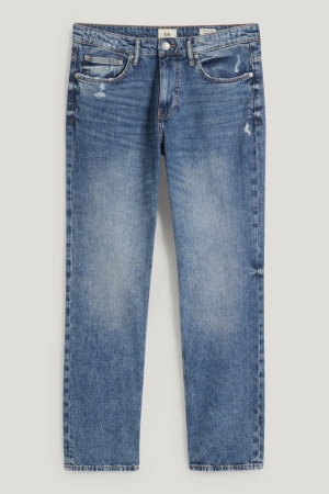 C&A Regular Lycra® Recycled Jeans Herren Blau Hellblau | XAEWQ-3210