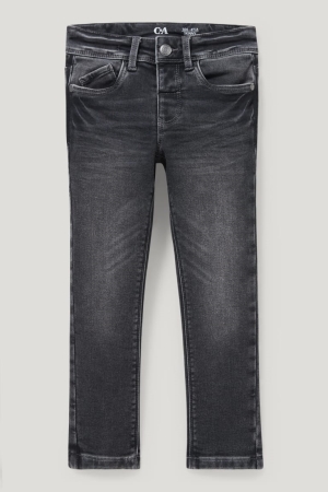 C&A Schlank Jeans Jungen Schwarz | XGQCI-7438