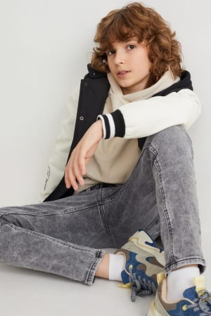 C&A Schlank Jog Denim Jeans Jungen Blau Grau | SFHDB-4351