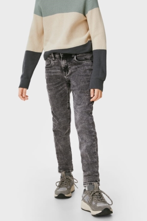 C&A Schlank Jog Denim Jeans Jungen Blau Grau | VWNOG-5946