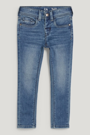 C&A Schlank Jog Denim Lycra® Organic Baumwoll Jeans Jungen Blau Hellblau | UFSIN-2708