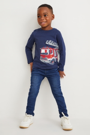 C&A Schlank Thermal Jeans Jungen Blau | GTSMC-7239