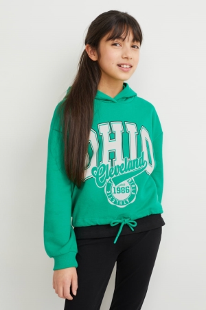 C&A Set And 2 Piece Hoodie Mädchen Grün | YUVTL-0245